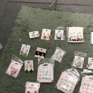 Charming Kids Earrings Set - Multicolor